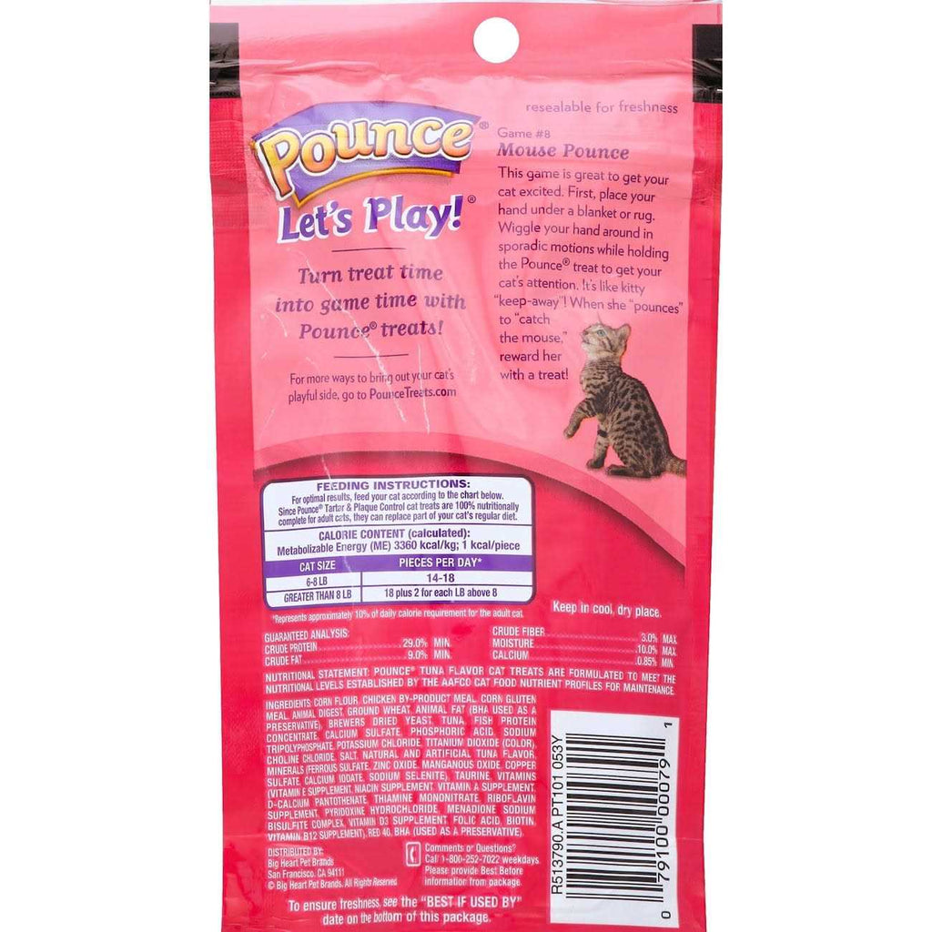 Pounce Tartar Control Crunchy Tuna Cat Treats F625