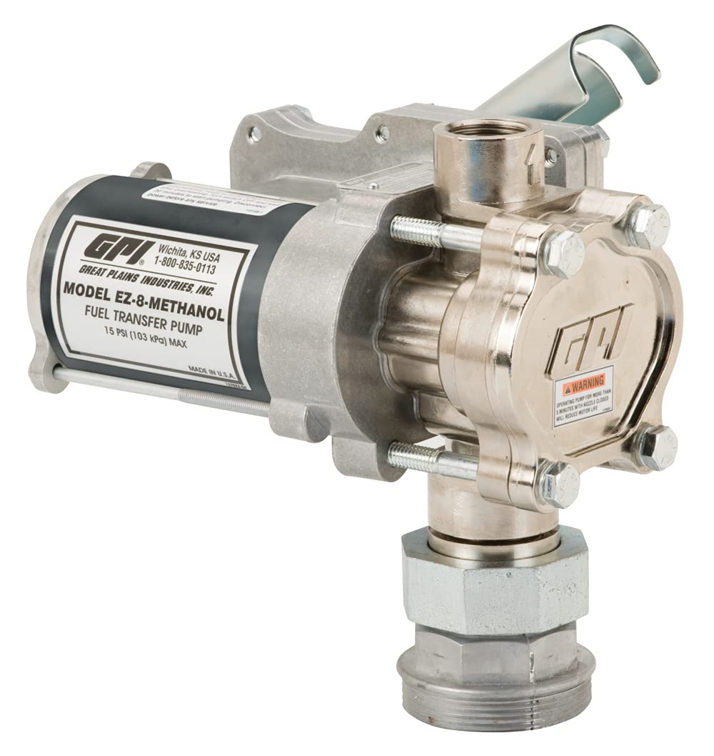 GPI EZ-8 12V Fuel Transfer Pump with Manual Shut-Off Nozzle, 8 GPM D567591