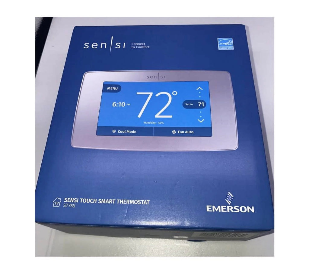 Emerson Sensi Touch Smart Wi-Fi Thermostat, C-Wire Required, Black Y690046