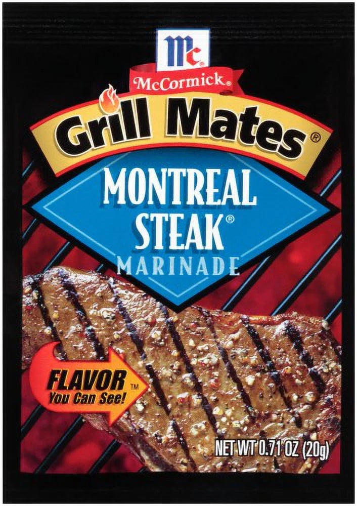 McCormick Grill Mates Montreal Steak Marinade Mix, 0.71 oz (Pack of 8) F6909