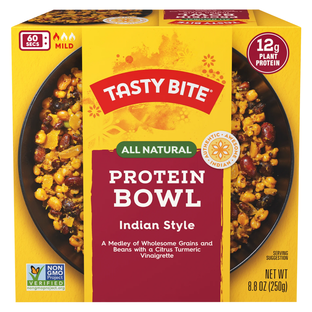 Tasty Bite All Natural Indian Plant Based Protein Bowl, 8.8 oz, 4 Pack D30746
