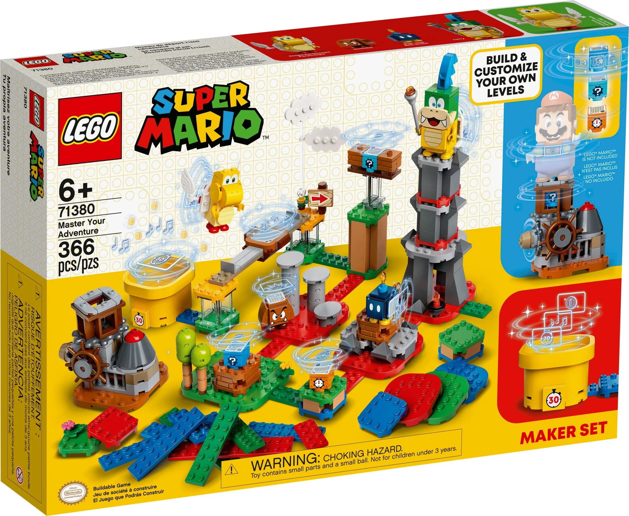 LEGO Super Mario Master Your Adventure Maker Set 71380 Building Kit N956