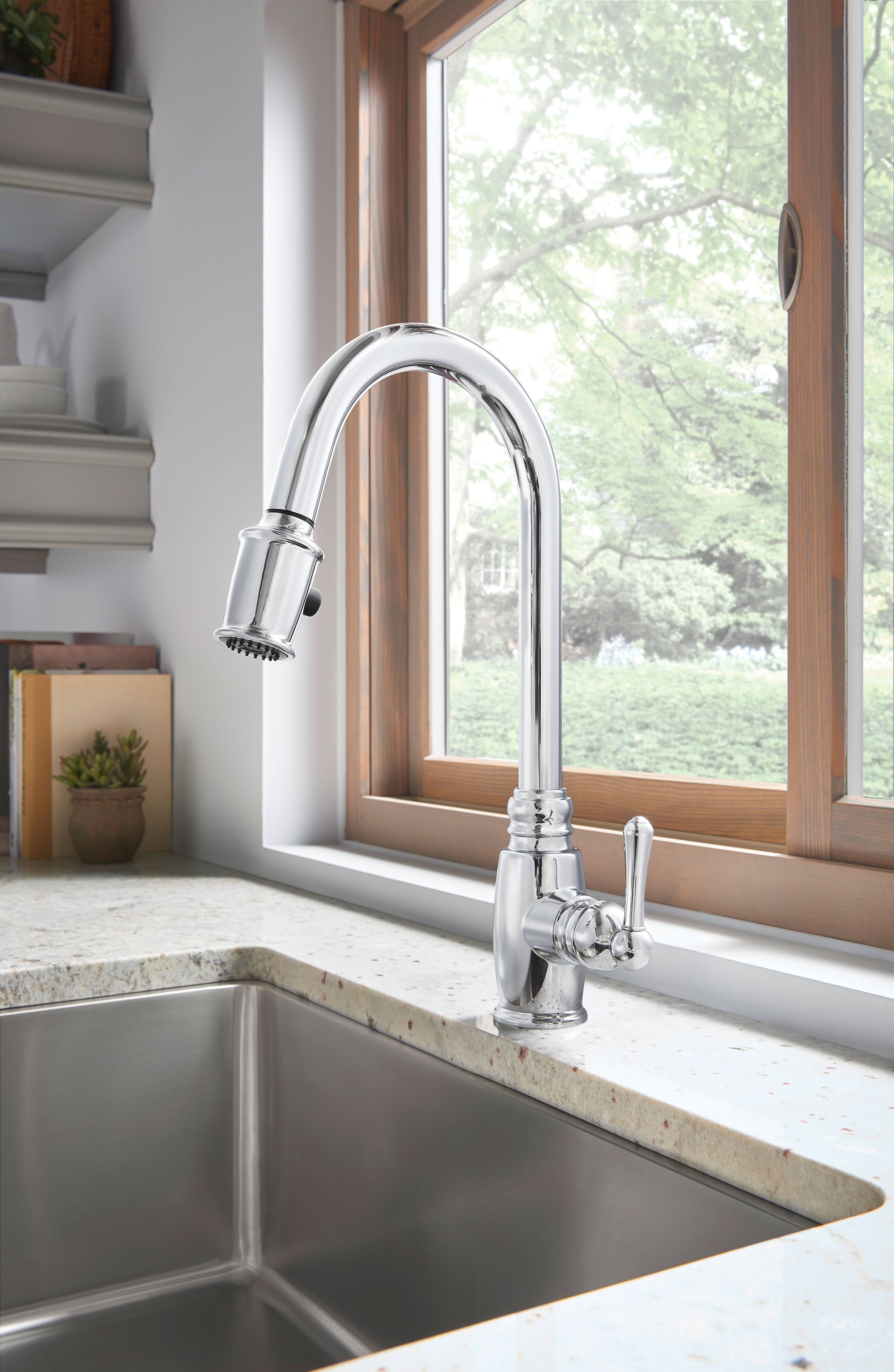 Danze D455557 Opulence Single Handle Pull-Down Kitchen Faucet Chrome A60078