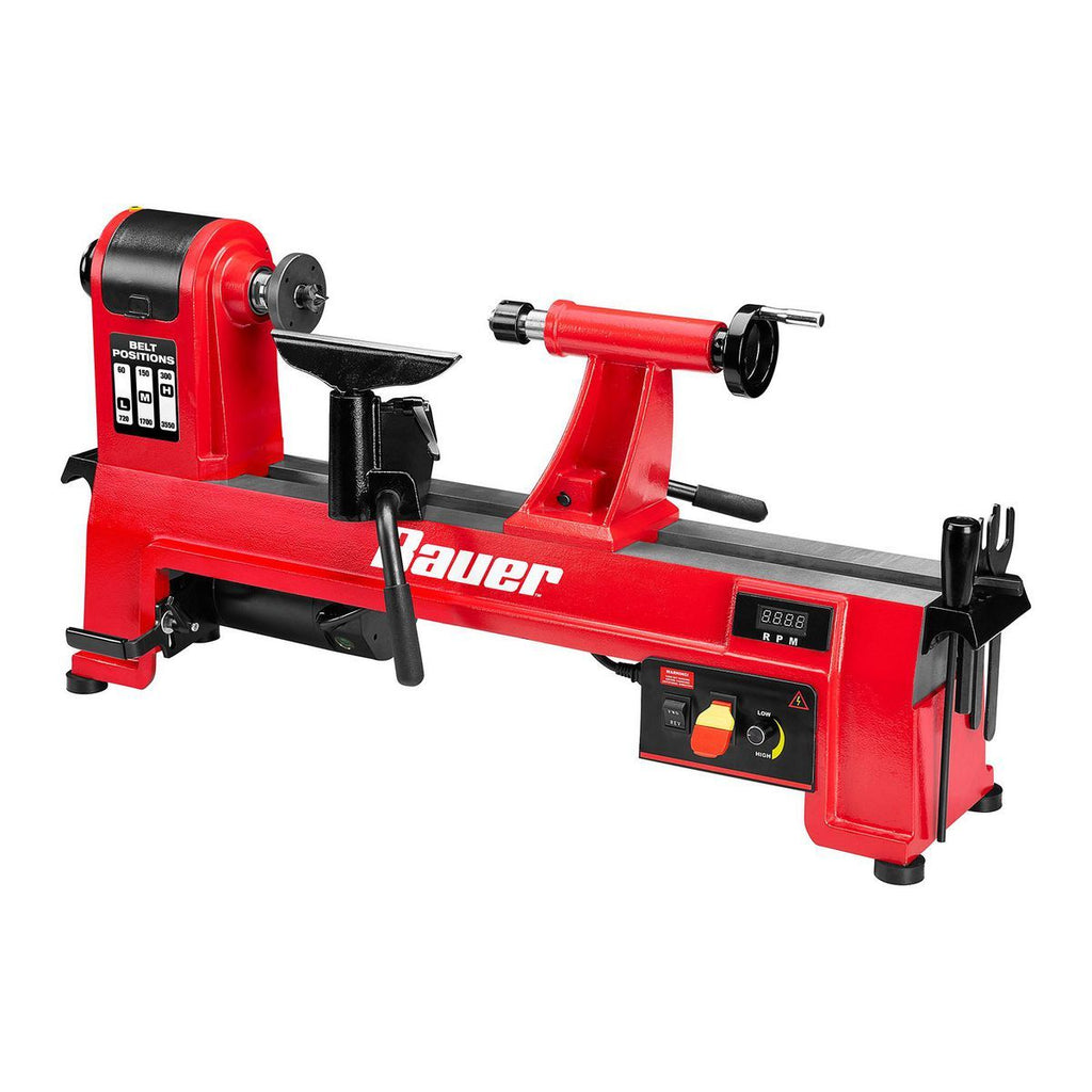 BAUER 14 in. x 20 in. Electronic Variable-Speed Wood Midi Lathe