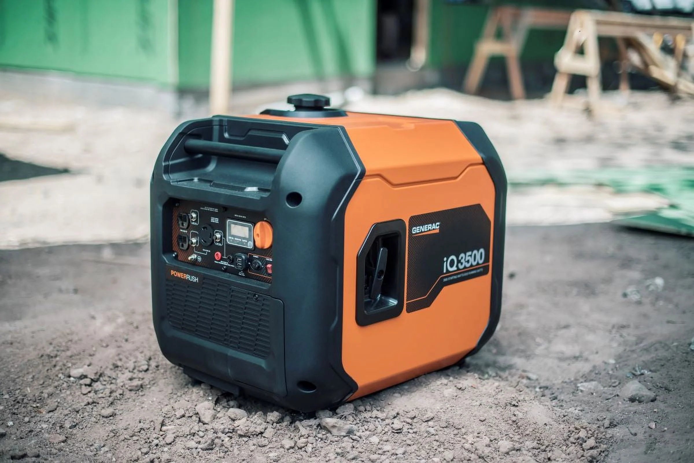 Generac IQ3500 3500-Watt Ultra-Quiet Portable Inverter Generator with PowerRush Technology I3171