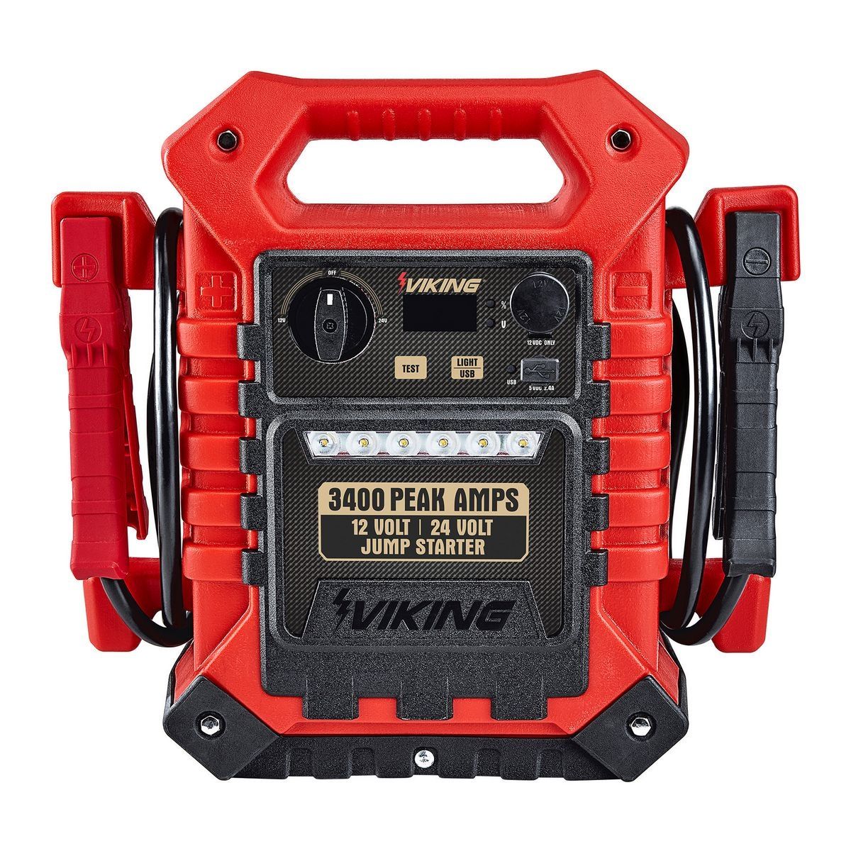 VIKING 3400 Peak Amp Pro Portable Car Battery Jump Starter V625