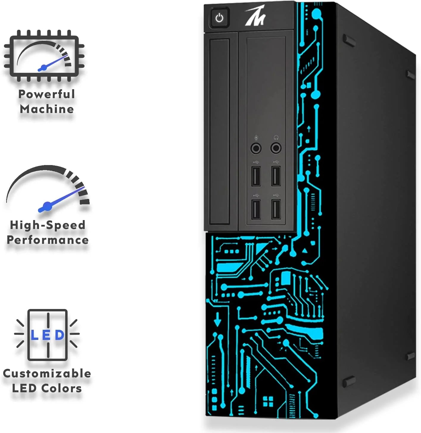 TechMagnet Siwa 8 Desktop PC, Core i5, 8GB RAM, 500GB HDD, 27" 165Hz Monitor B784