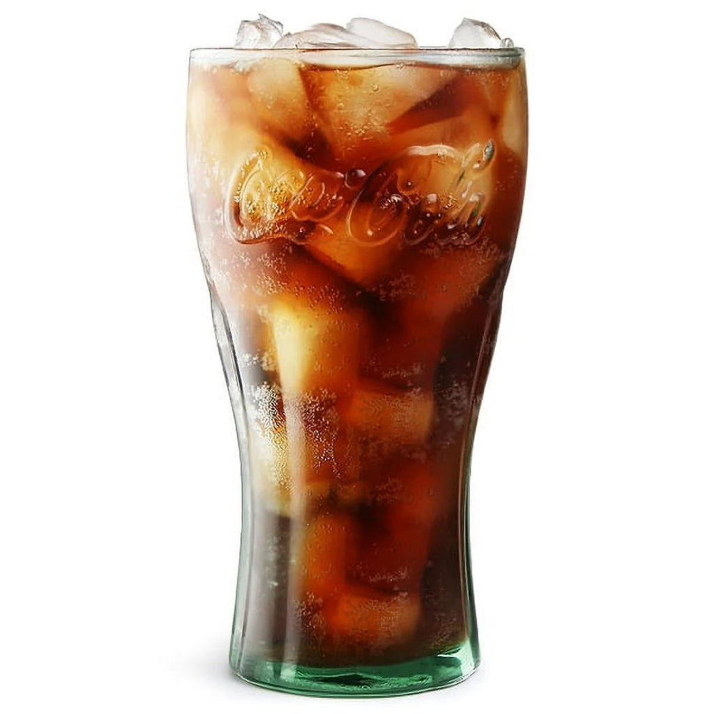 Libbey Coca-Cola 16-3/4-Ounce Glass Tumblers, Georgia Green, Set of 6 Q669