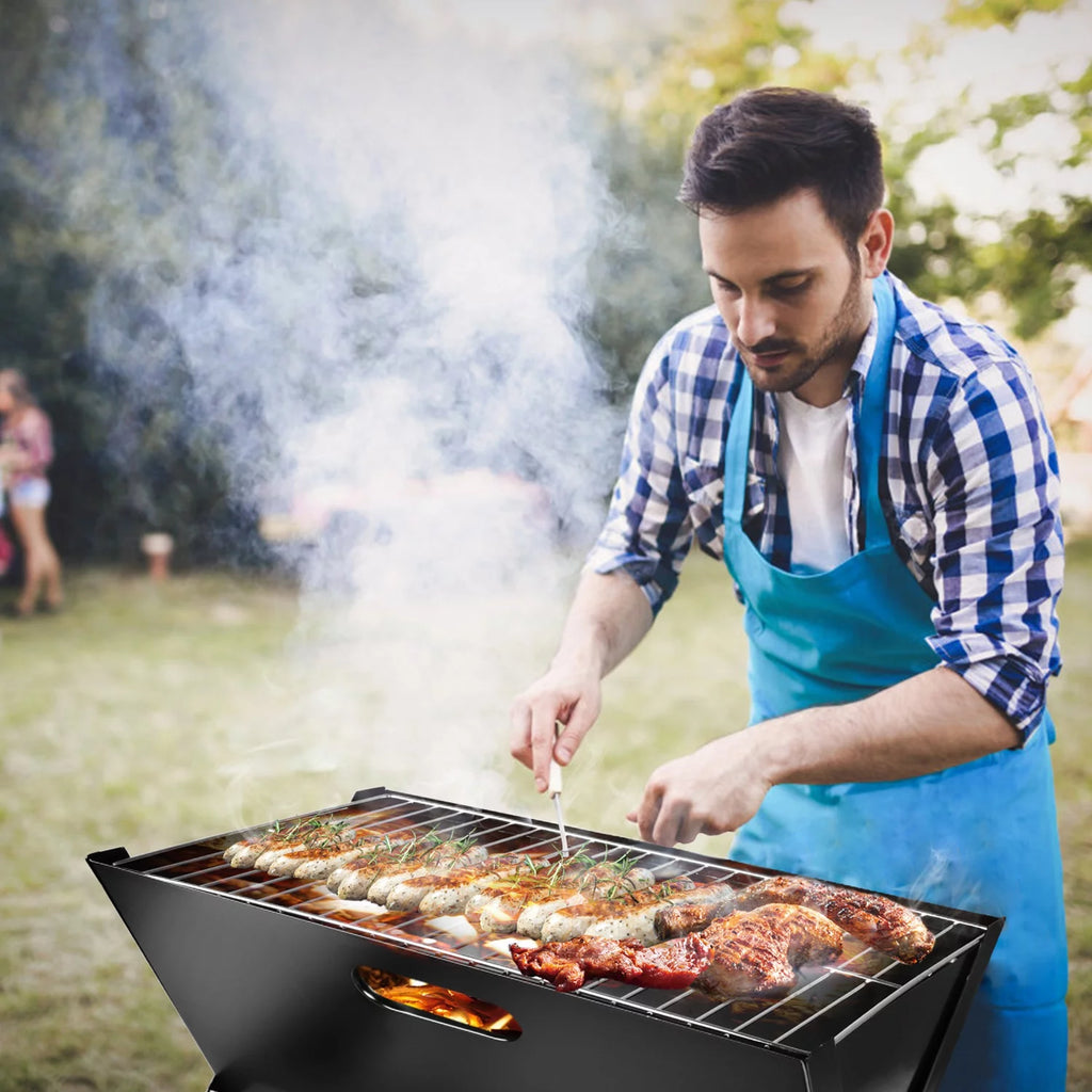iMounTEK Portable Foldable Charcoal BBQ Grill for Outdoor Camping H73194