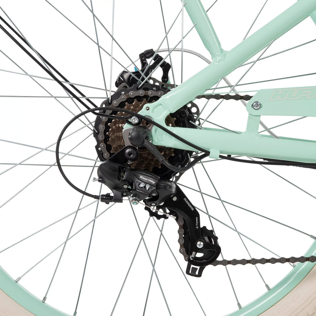 Huffy Nel Lusso 26-in 7-Spd Electric Cruiser Bike, Mint Green T5257