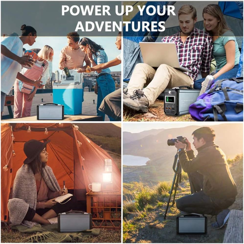 FlashFish 300W Solar Generator 60000mAh Portable Power Station for Camping G3540