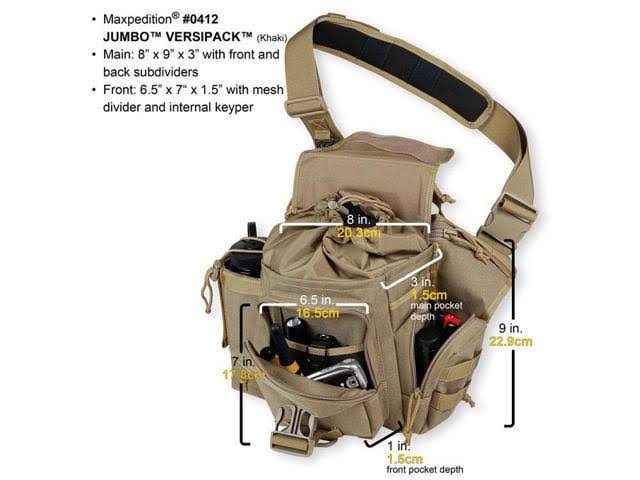 Maxpedition Jumbo Versipack Black S5572