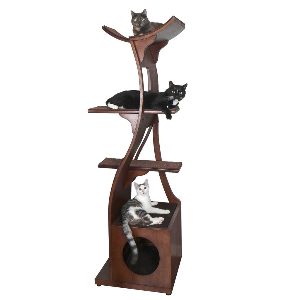 Refined Feline Lotus Tower Cat Tree S772