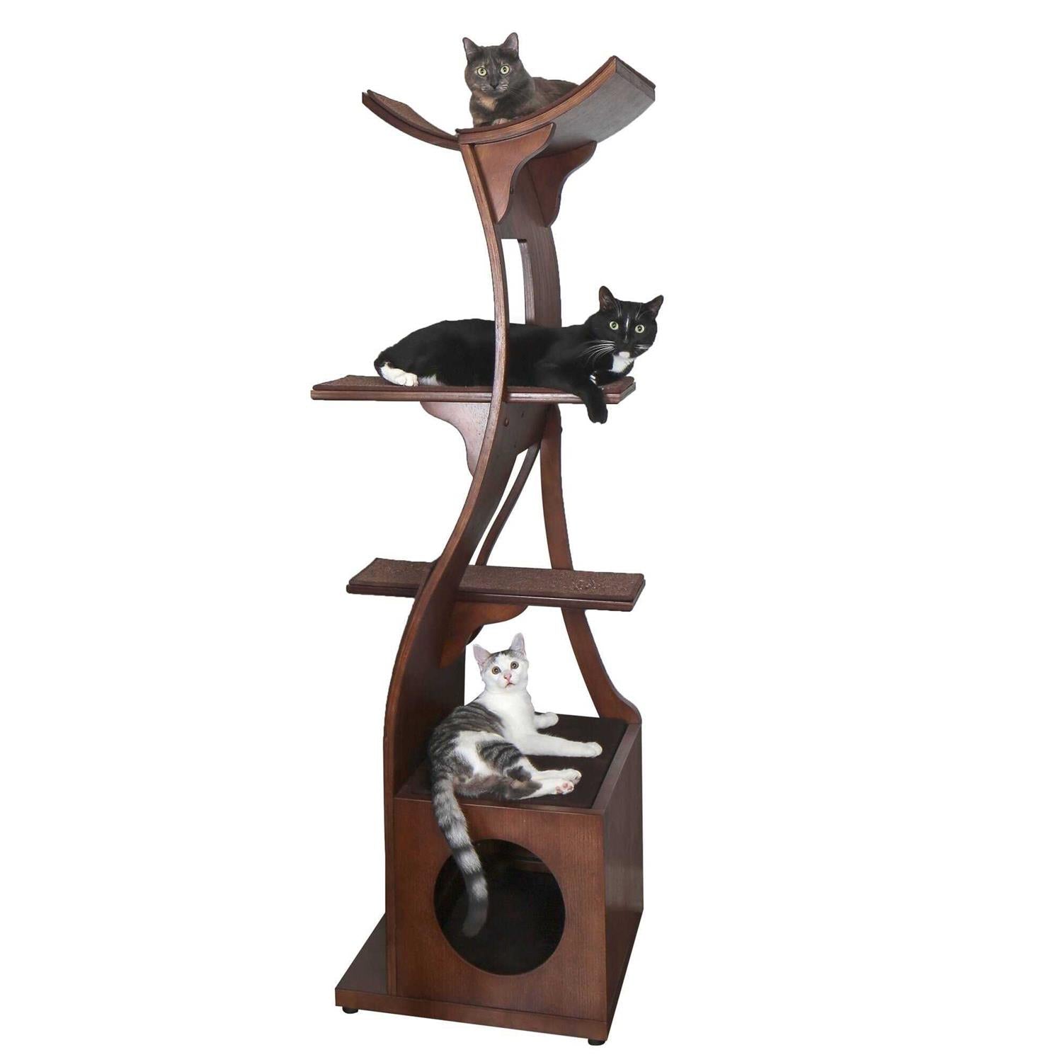 Refined Feline Lotus Tower Cat Tree S772