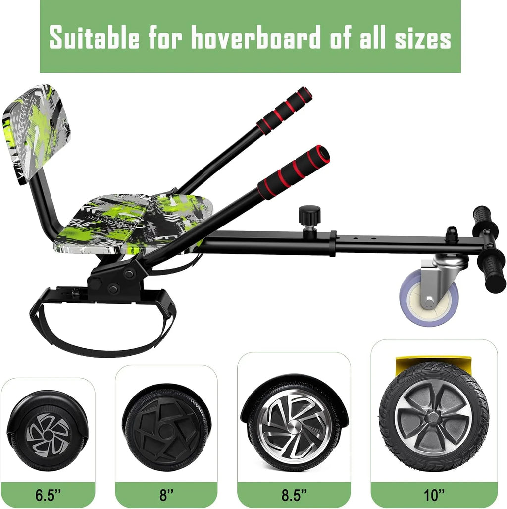 LIEAGLE Hoverboard with Seat Attachment, 6.5 inch Self Balancing Scooter S62540