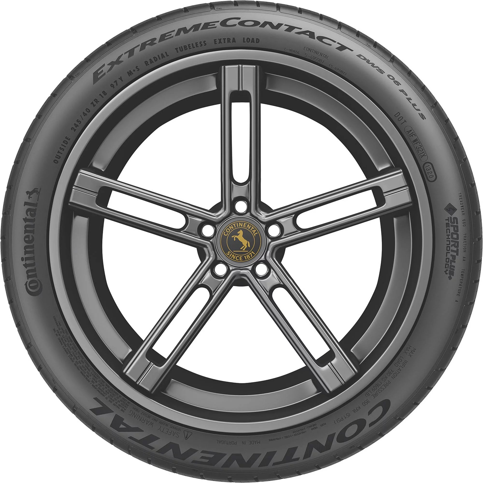 Continental ExtremeContact DWS06 PLUS All Season 275/45ZR19 108W XL Tire G794923
