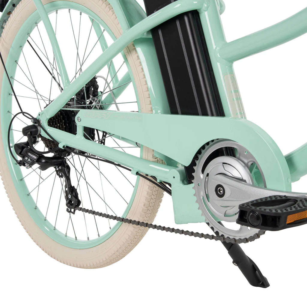 Huffy Nel Lusso 26-in 7-Spd Electric Cruiser Bike, Mint Green T5257