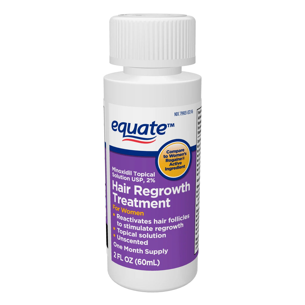 Equate Minoxidil Topical Solution 2% Hair Regrowth Treatment for Women C894502