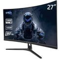 CRUA 27 165Hz/180Hz Curved Gaming Monitor - FHD 1080P,AMD FreeSync,1800R Frameless Computer Monitor, 1ms GTG, DP&HDMI Port, Black