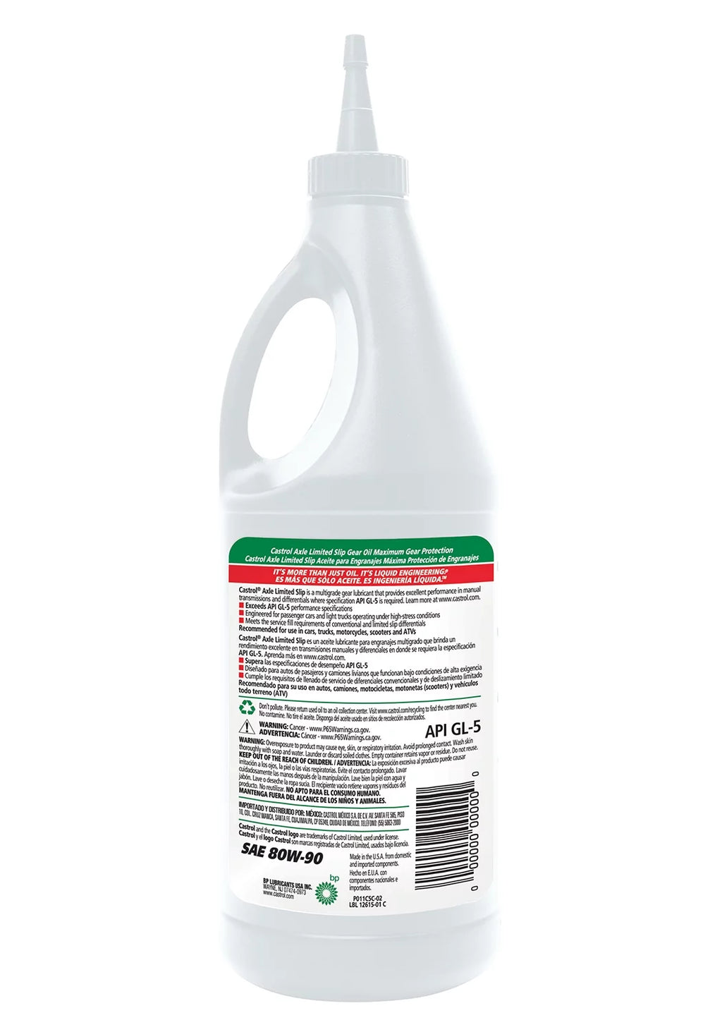 Castrol Axle Limited Slip 80W-90 Gear Oil, 1 Quart S672234