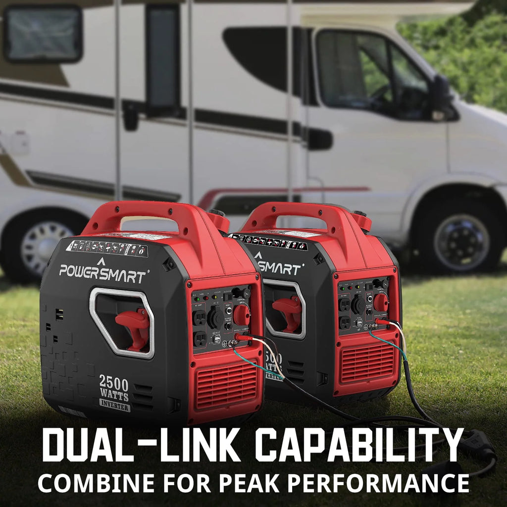 PowerSmart 2500W Portable Inverter Generator for Camping F6553