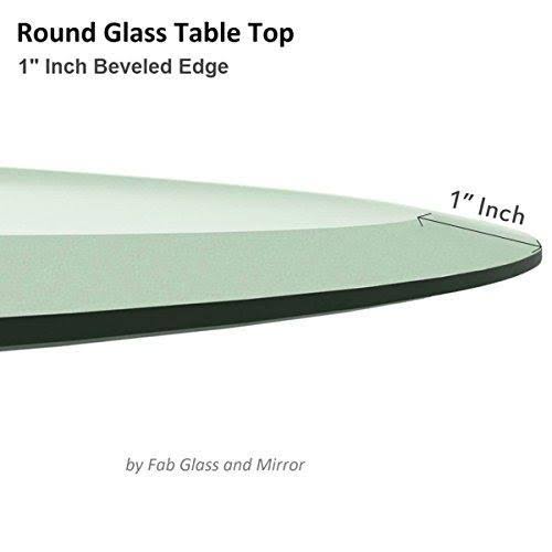 60 inch Round Tempered Glass Table Top, Beveled G571076