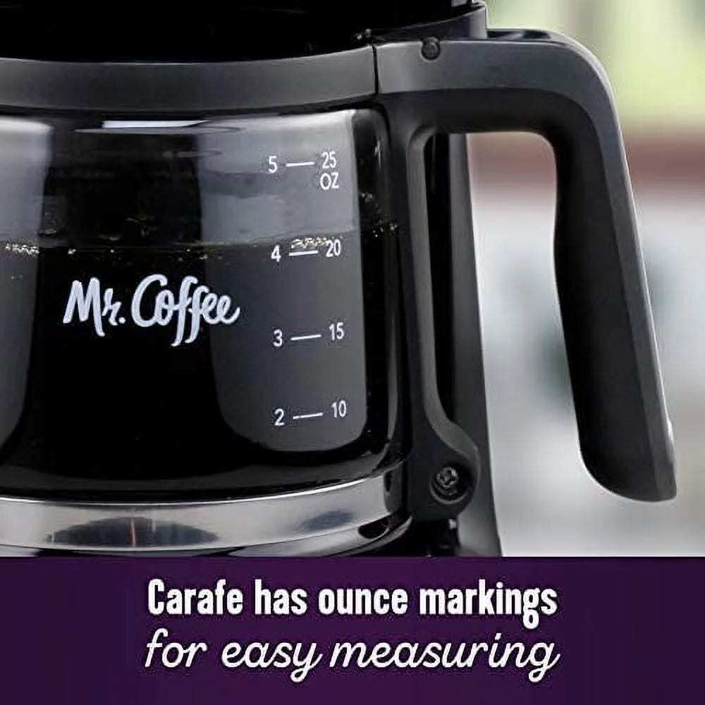Mr. Coffee 5-Cup Mini Brew Switch Coffee Maker, Black X1867