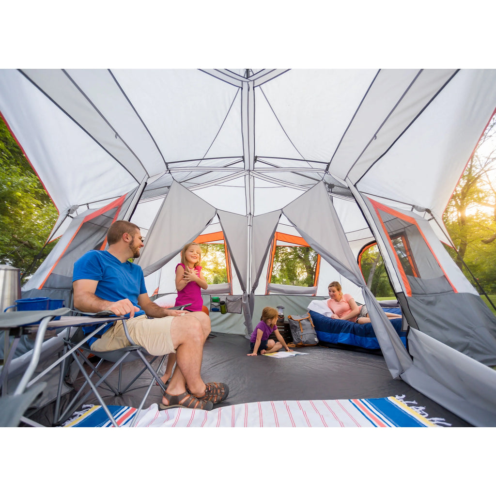 Ozark Trail 12-Person 3-Room Instant Cabin Tent with Screen Room J4095