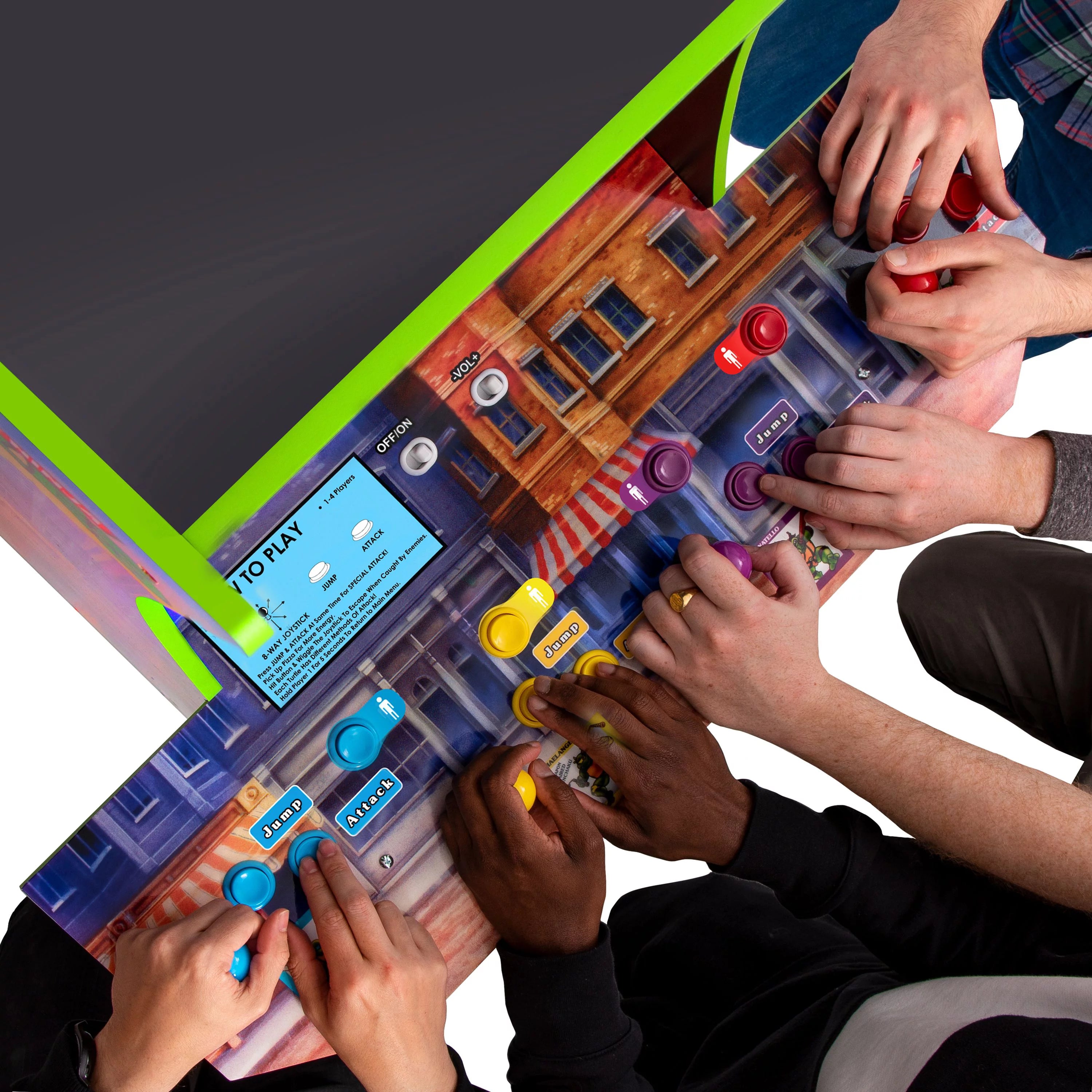 Teenage Mutant Ninja Turtles Arcade Machine with Riser by Arcade1Up B12714