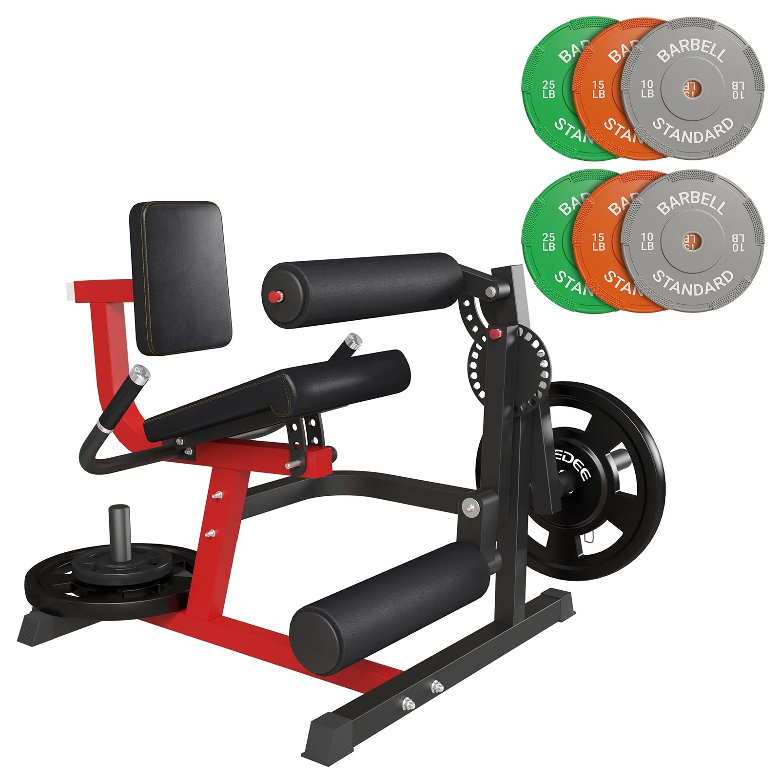syedee Leg Extension and Curl Machine, Adjustable Home Gym Bench M31268