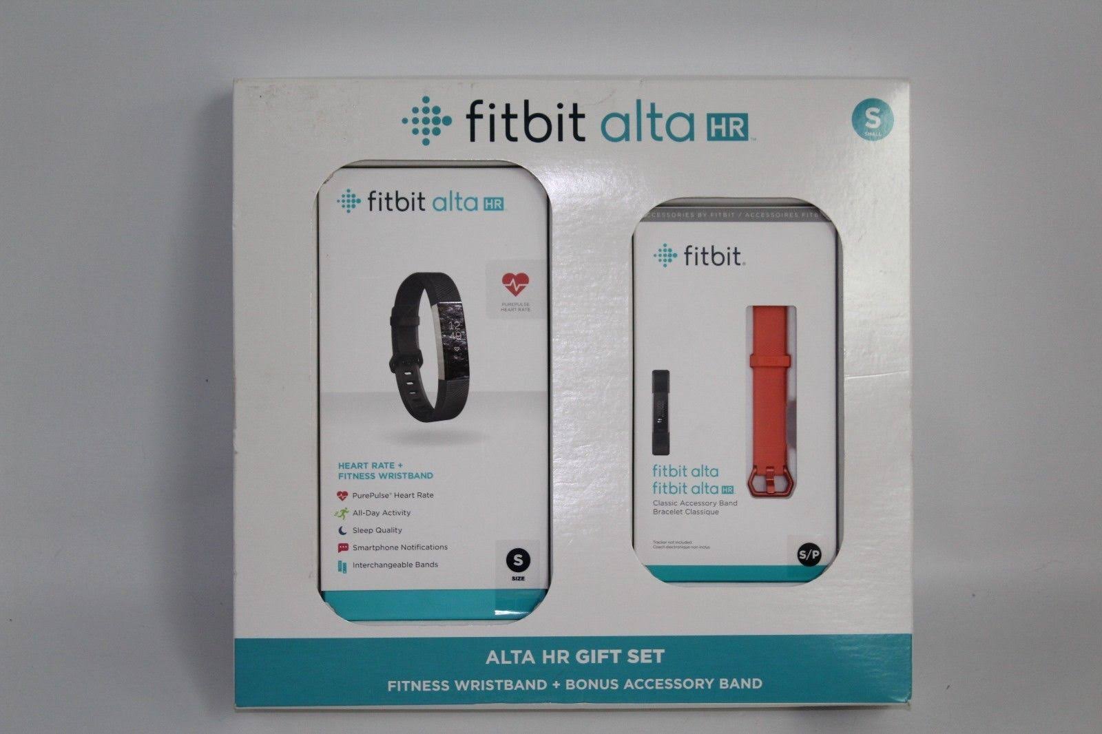 Fitbit Alta HR Activity Tracker with Heart Rate Monitor, Small, Black/Stainless Steel R295