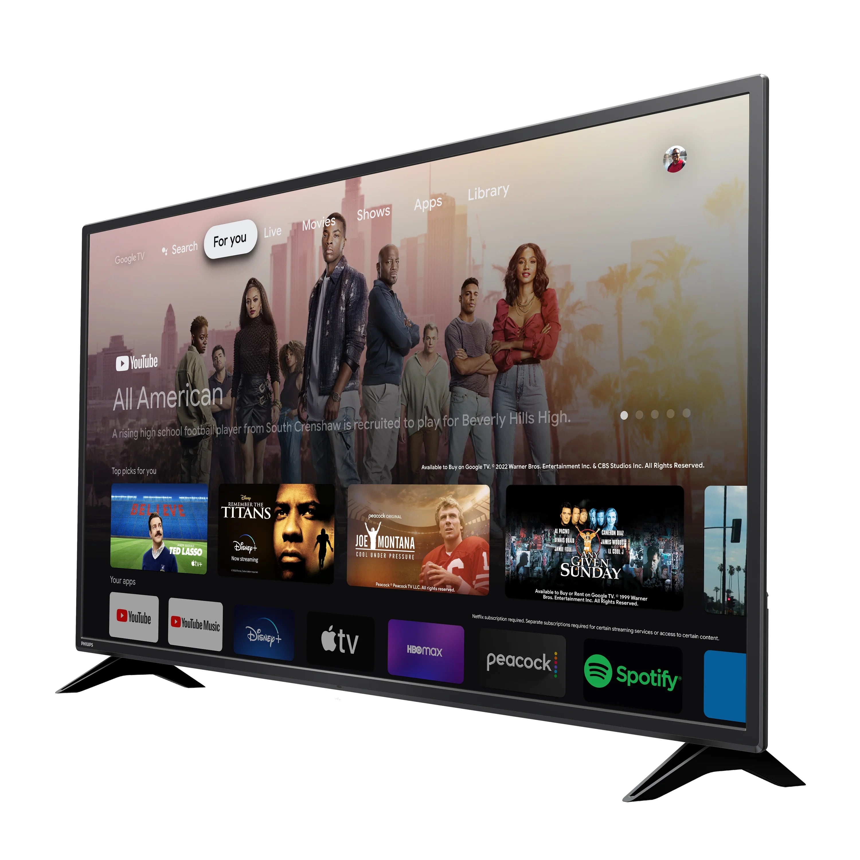 Philips 55" 4K Ultra HD Google Smart LED TV B4764