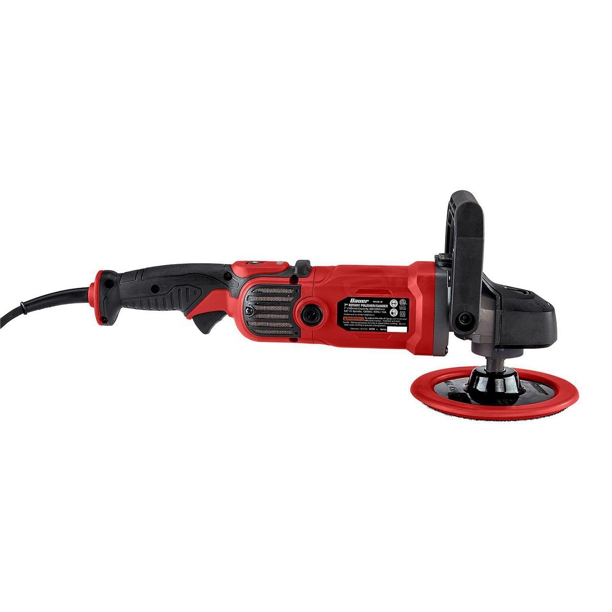 BAUER 12 Amp 7 in. Variable-Speed Rotary Polisher/Sander Z764613