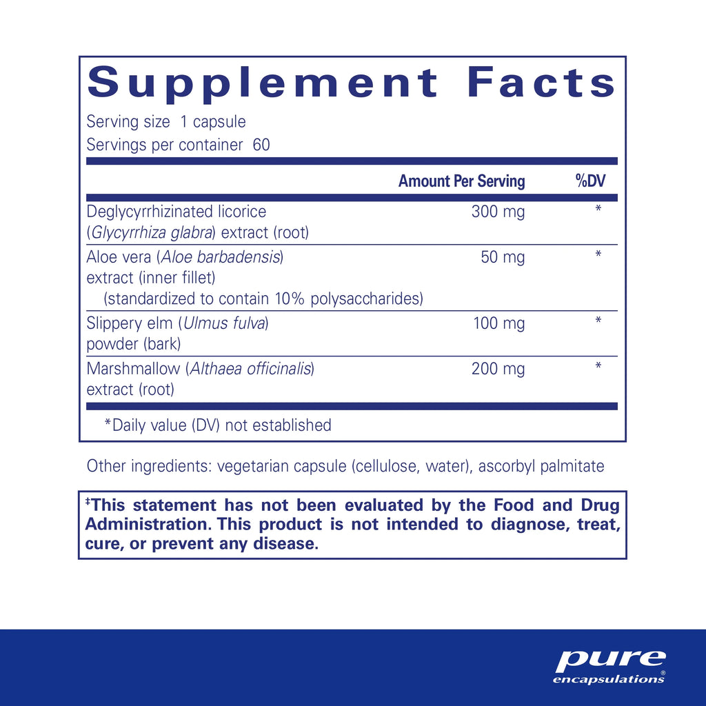 Pure Encapsulations DGL Plus 60 Capsules V2878