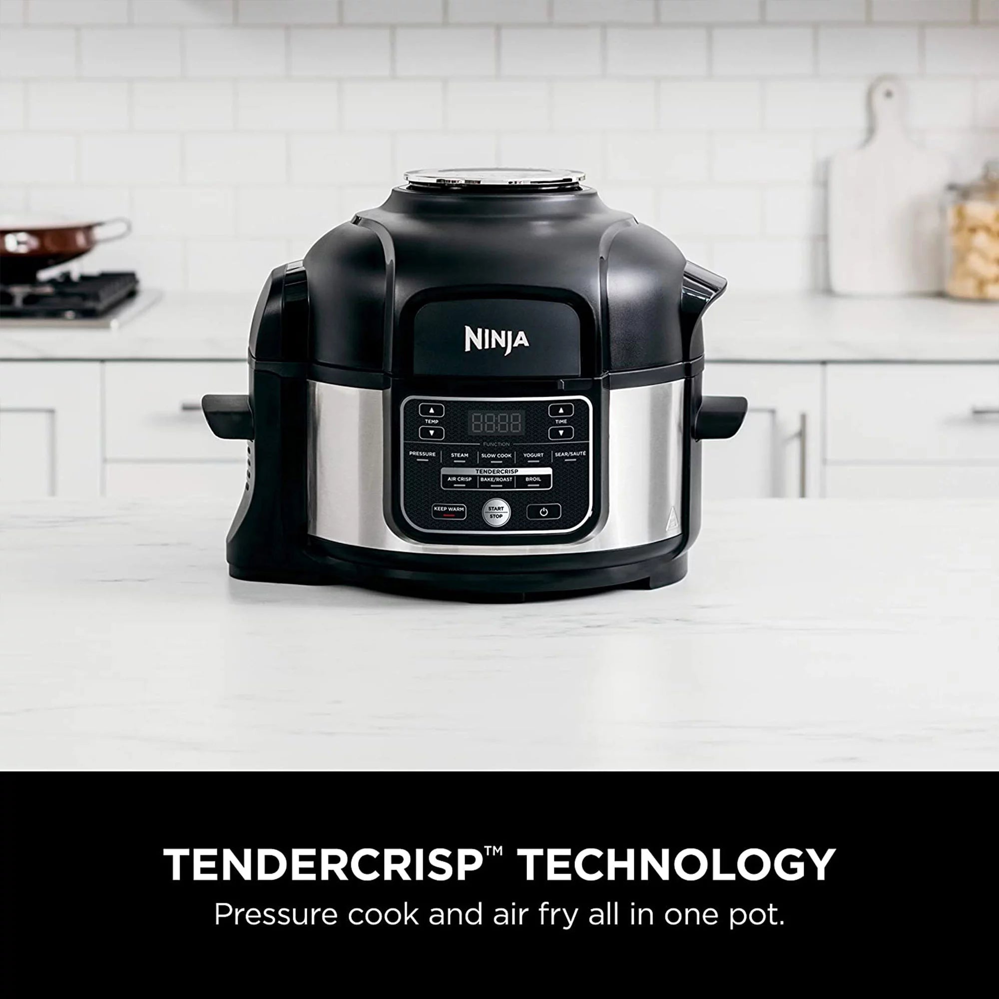 Ninja Foodi 9 in 1 Pressure Cooker and Air Fryer, Silver M1713