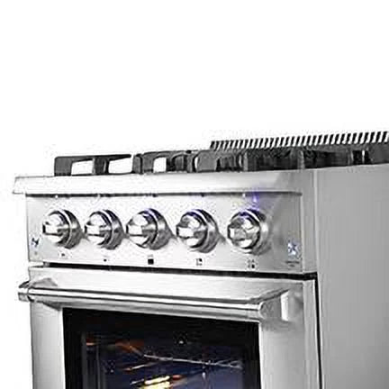 Thor Kitchen 30 inch Freestanding 4 Burner Gas Range in Stainless Steel A4663