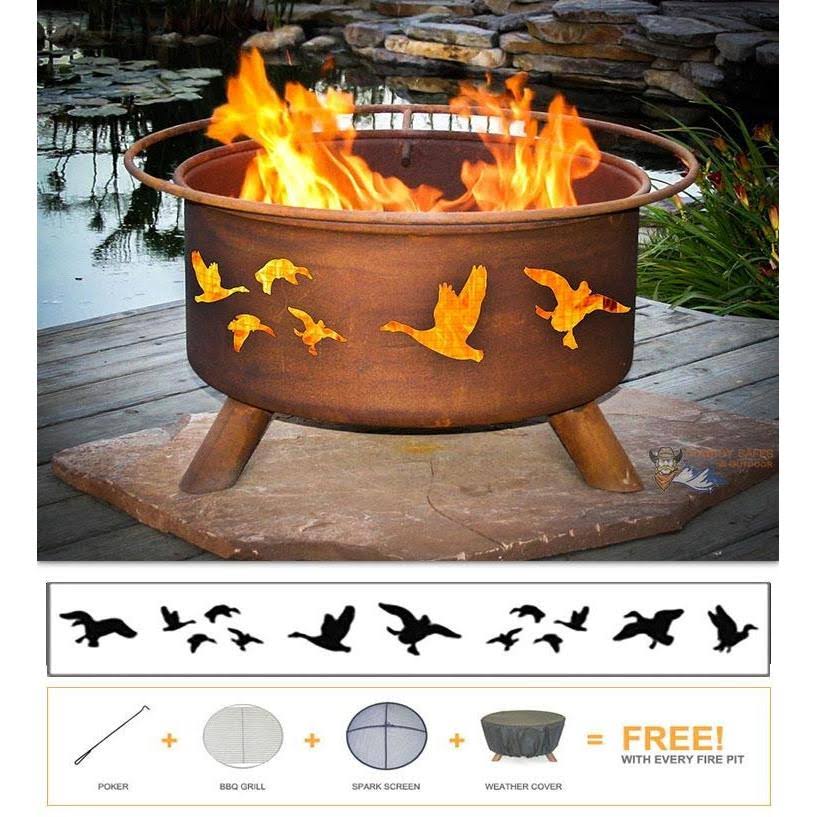 Patina Products Wild Ducks Fire Pit M931