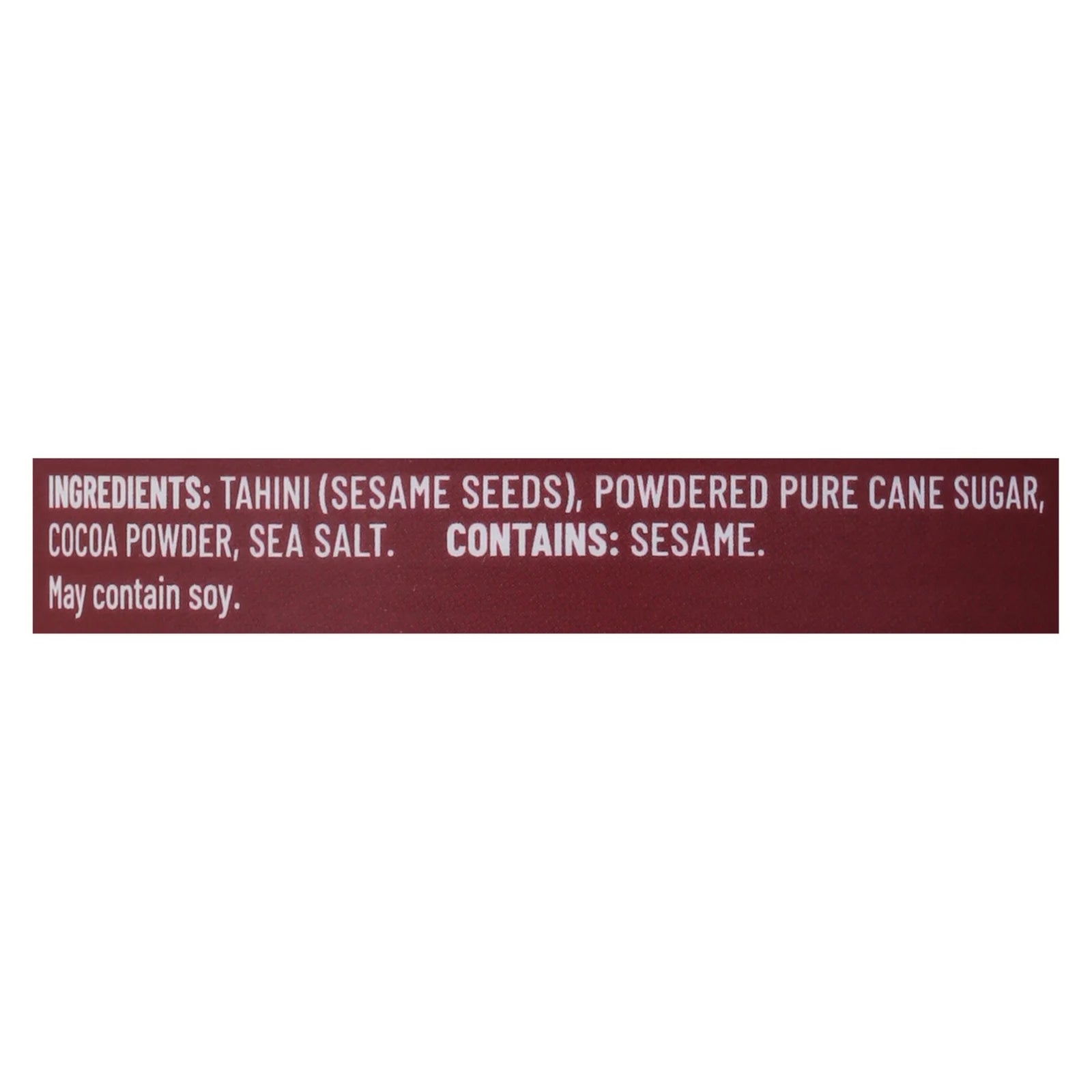 Soom Tahini Spread Dark Chocolate Sea Salt 12 oz Case of 6 V440