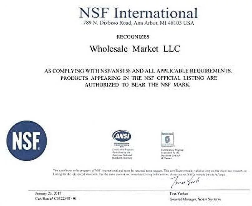 5 Stage Undersink RO Drinking Water Filter System with NSF Certified Membrane P1020