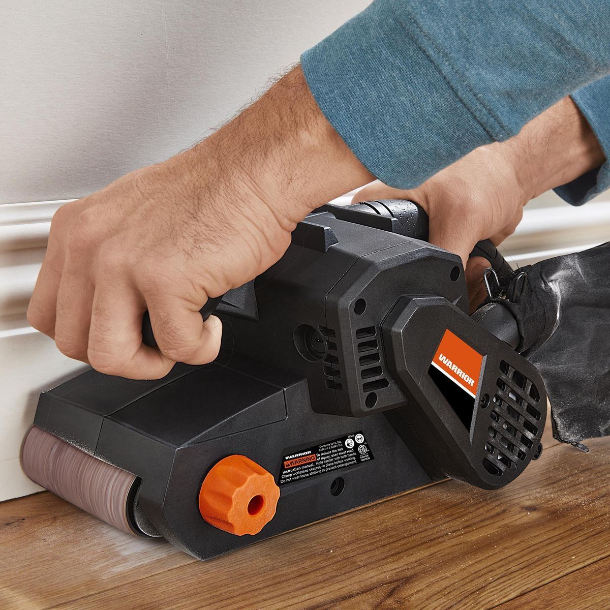 WARRIOR 7 Amp 3 in. x 21 in. Variable Speed Belt Sander R777048