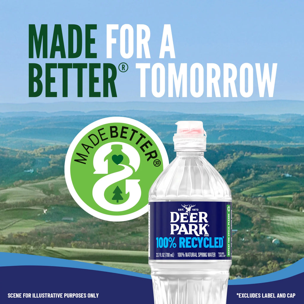 DEER PARK Brand 100% Natural Spring Water, 16.9 oz Bottles, Pack of 32 P559