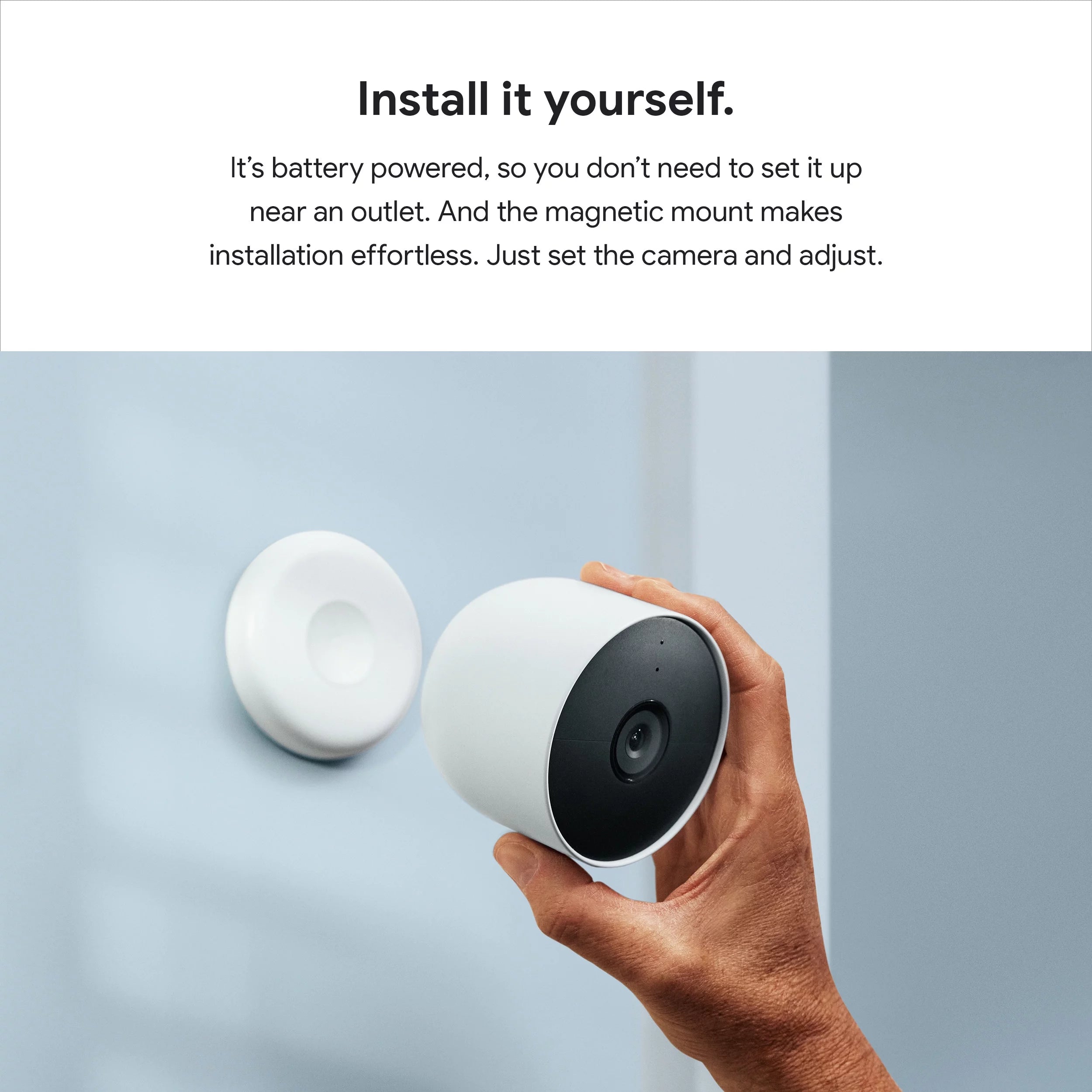 Nest Camera (outdoor or indoor, battery) 1pk White W309591
