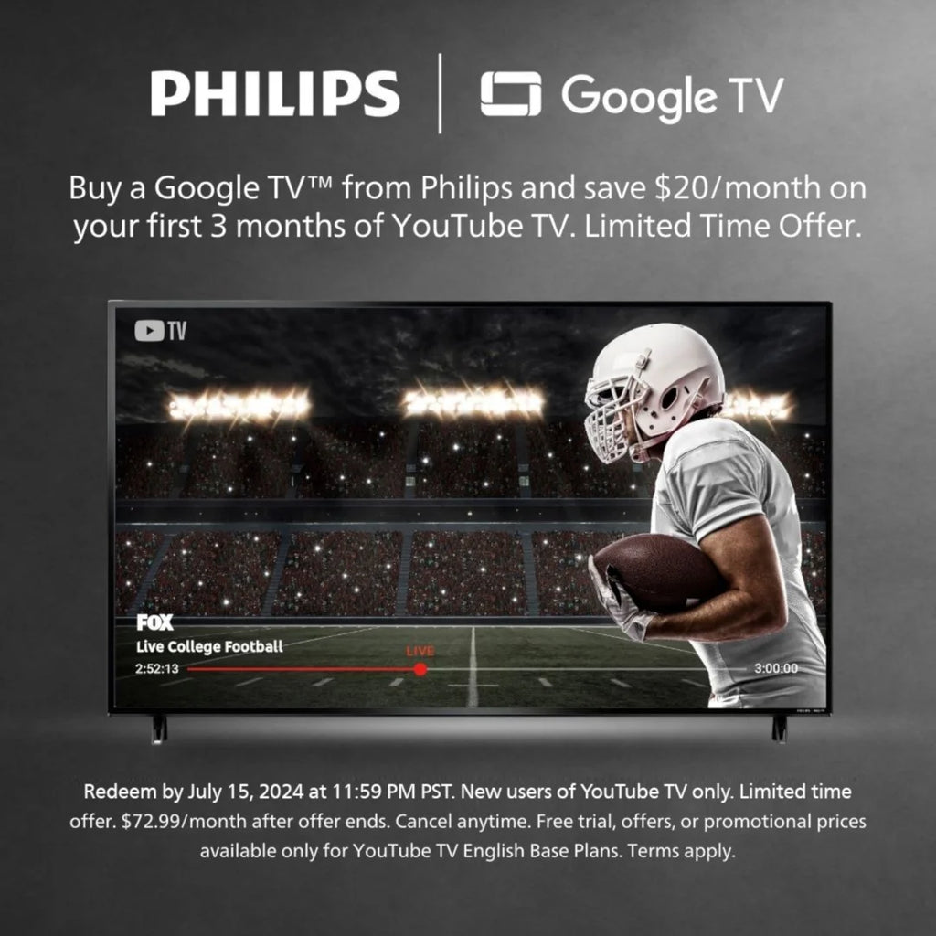 Philips 55" 4K Ultra HD Google Smart LED TV B4764