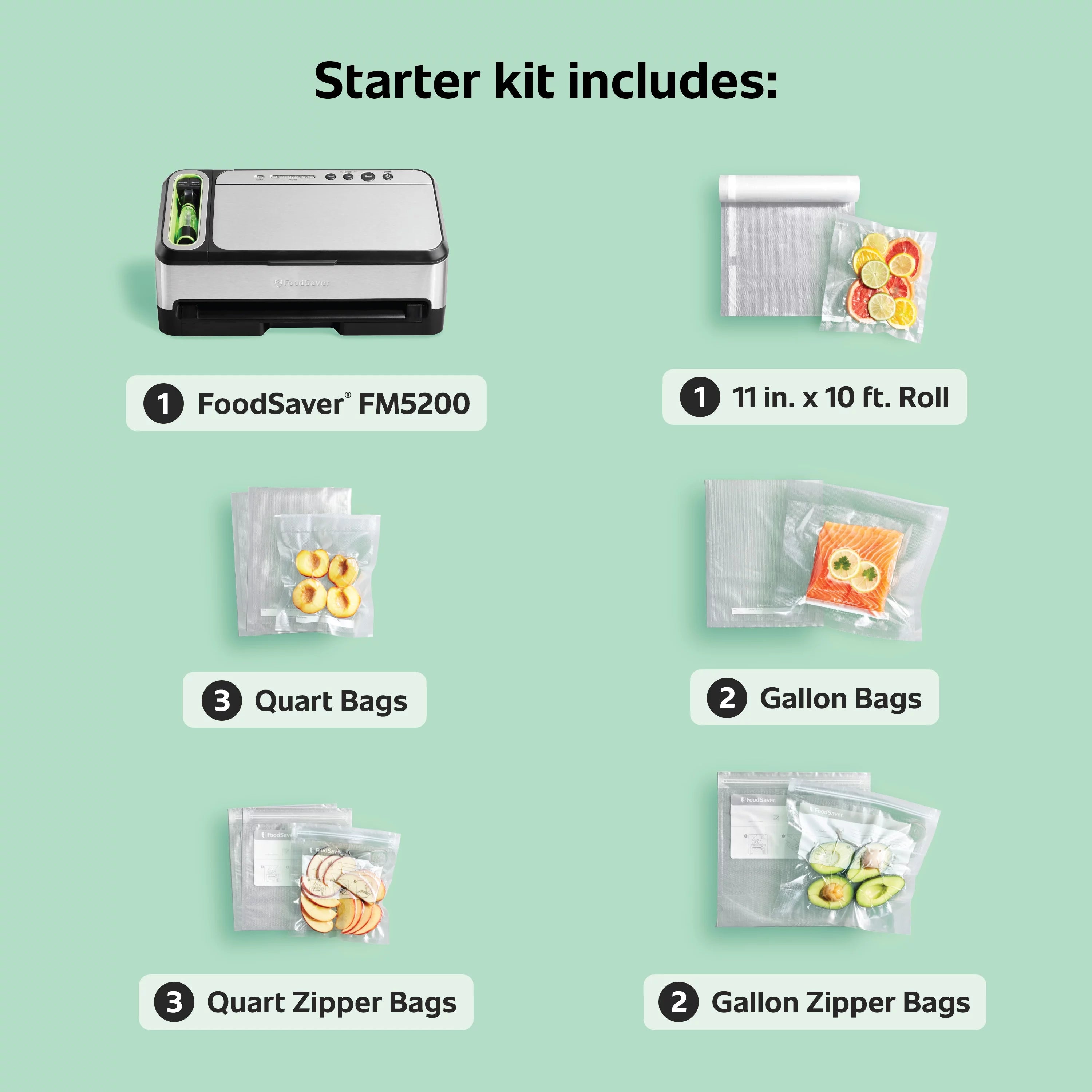 FoodSaver FM5200 Series 2-in-1 Vacuum Sealing System H593