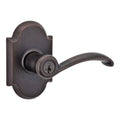 Kwikset 7340318 Austin Entry Lever Venetian Bronze