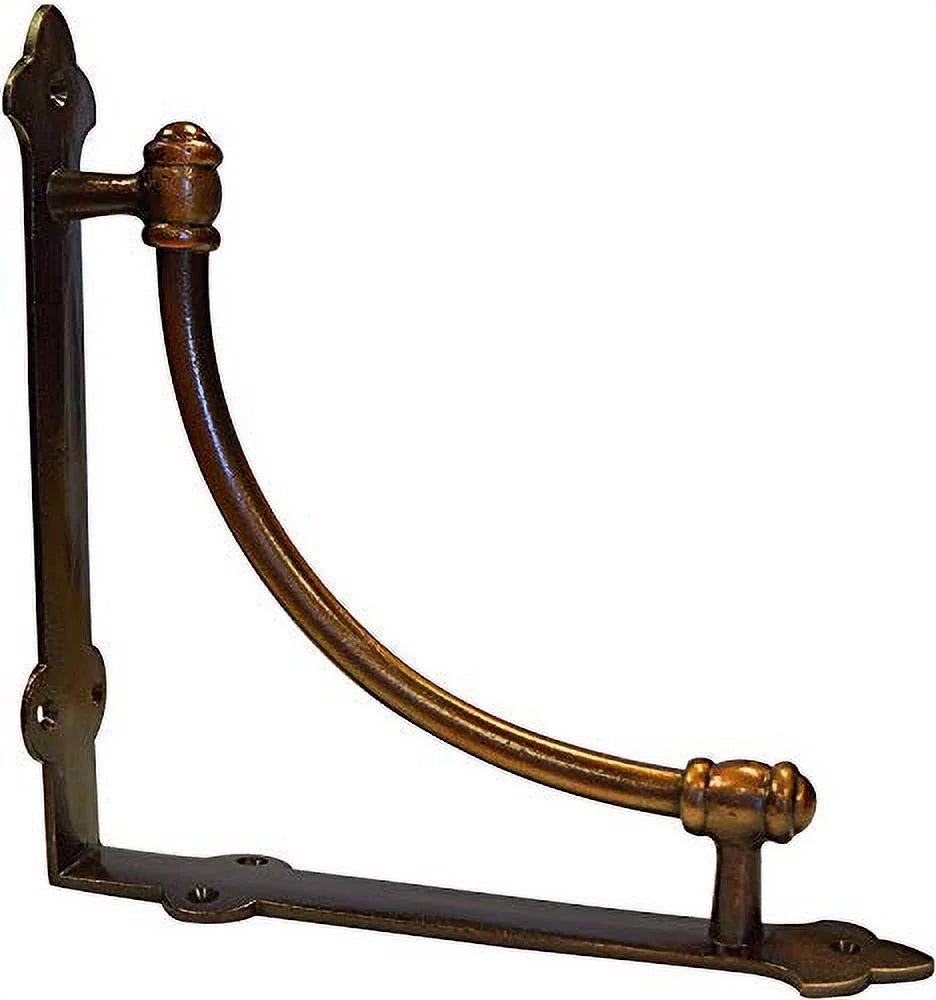 NACH Farmhouse Industrial Shelf Brackets Cast Iron Wall Mount, Copper 2 Pack I893425