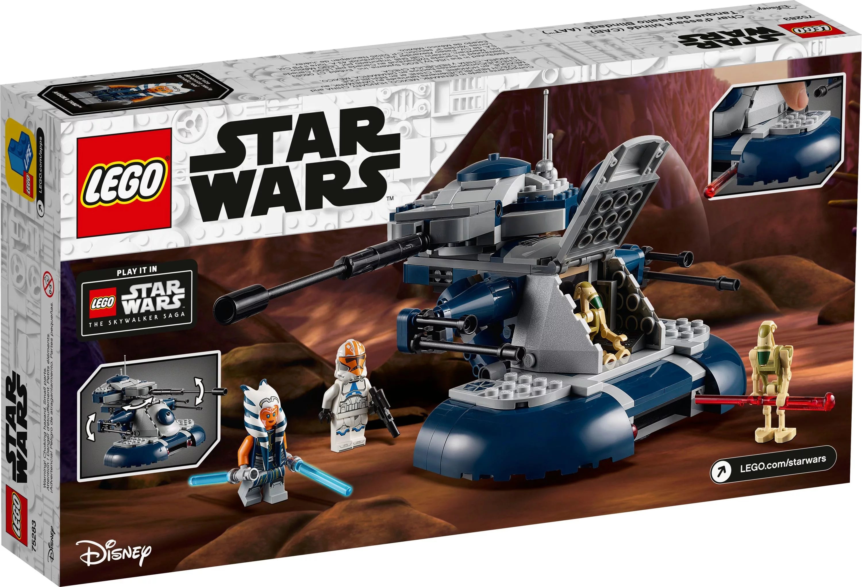 LEGO Star Wars Armored Assault Tank 75283 Building Toy Set W107077