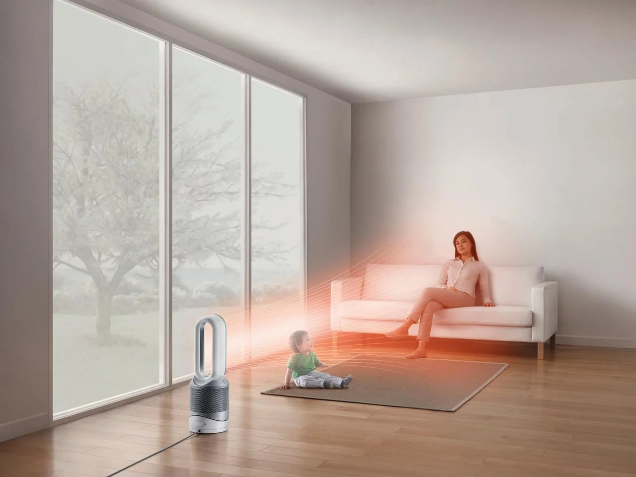 Dyson HP01 Pure Hot + Cool Air Purifier Heater Fan White Silver Refurbished A81585