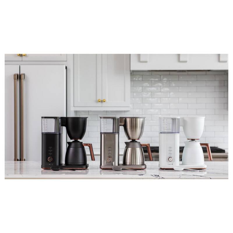 10 Cup Matte Black Drip Coffee Maker with Thermal Carafe X313