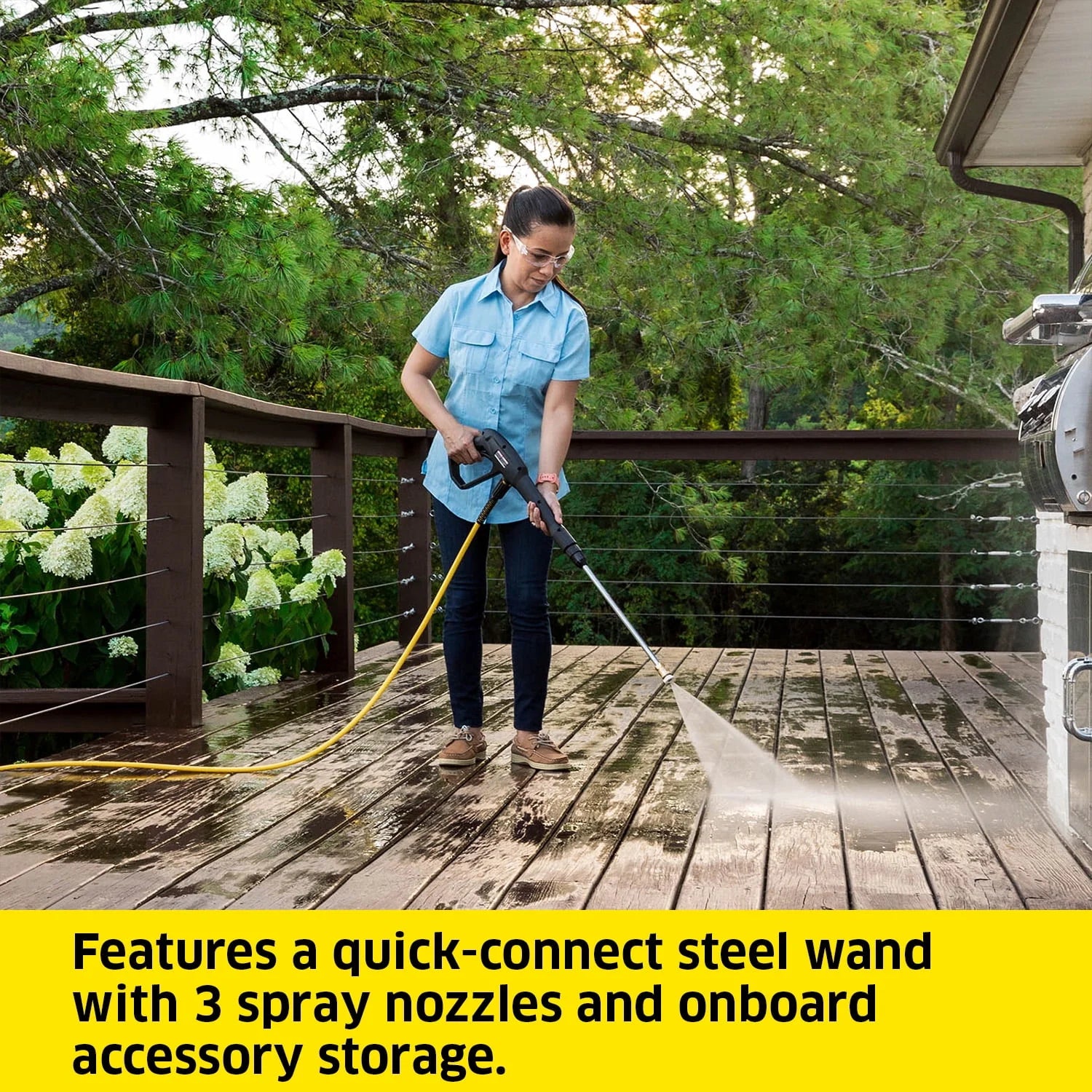 Karcher K1900PS 2375 Max PSI Electric Pressure Washer with 3 Nozzles V84517
